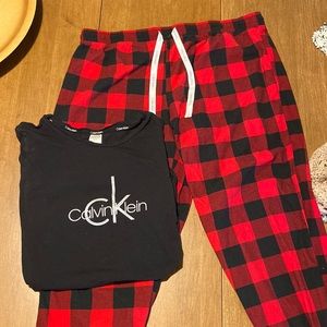 Calvin Klein matching pajama set!